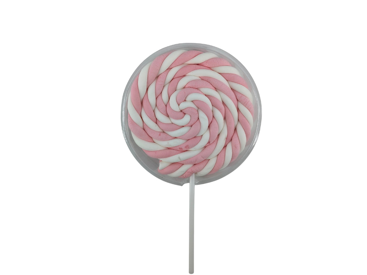 Lecca lecca roller marshmallow 60gr bianco/rosa