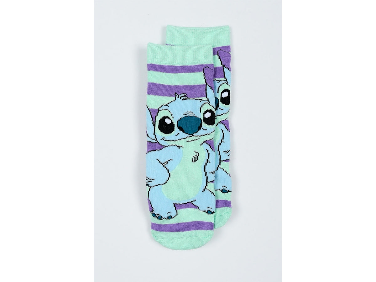 Lilo e Stitch calzini spugna antiscivolo 23/26 lilla