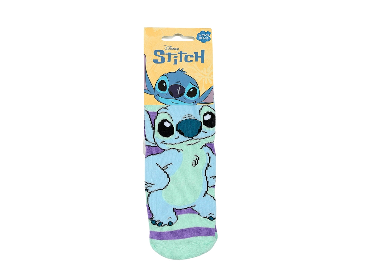 Lilo e Stitch calzini spugna antiscivolo 31/34 lilla