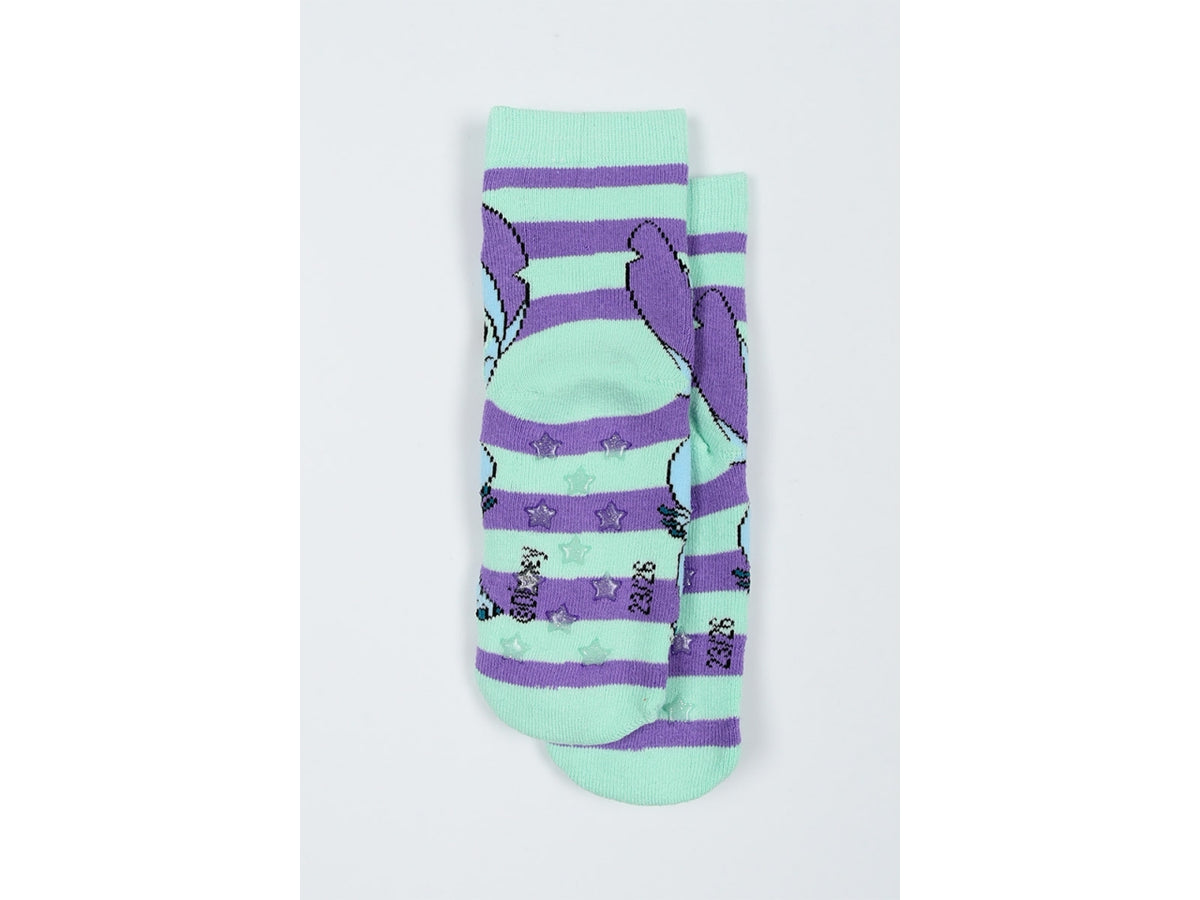 Lilo e Stitch calzini spugna antiscivolo 31/34 lilla