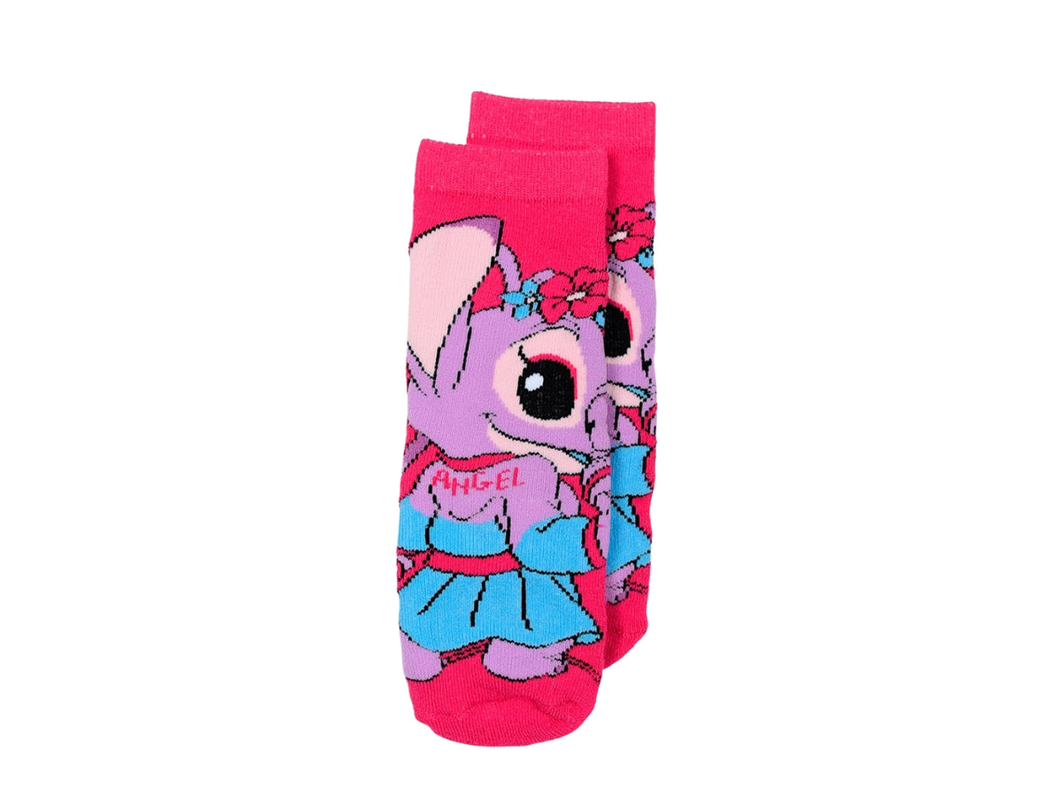Lilo e Stitch calzini spugna antiscivolo 27/30 rosa
