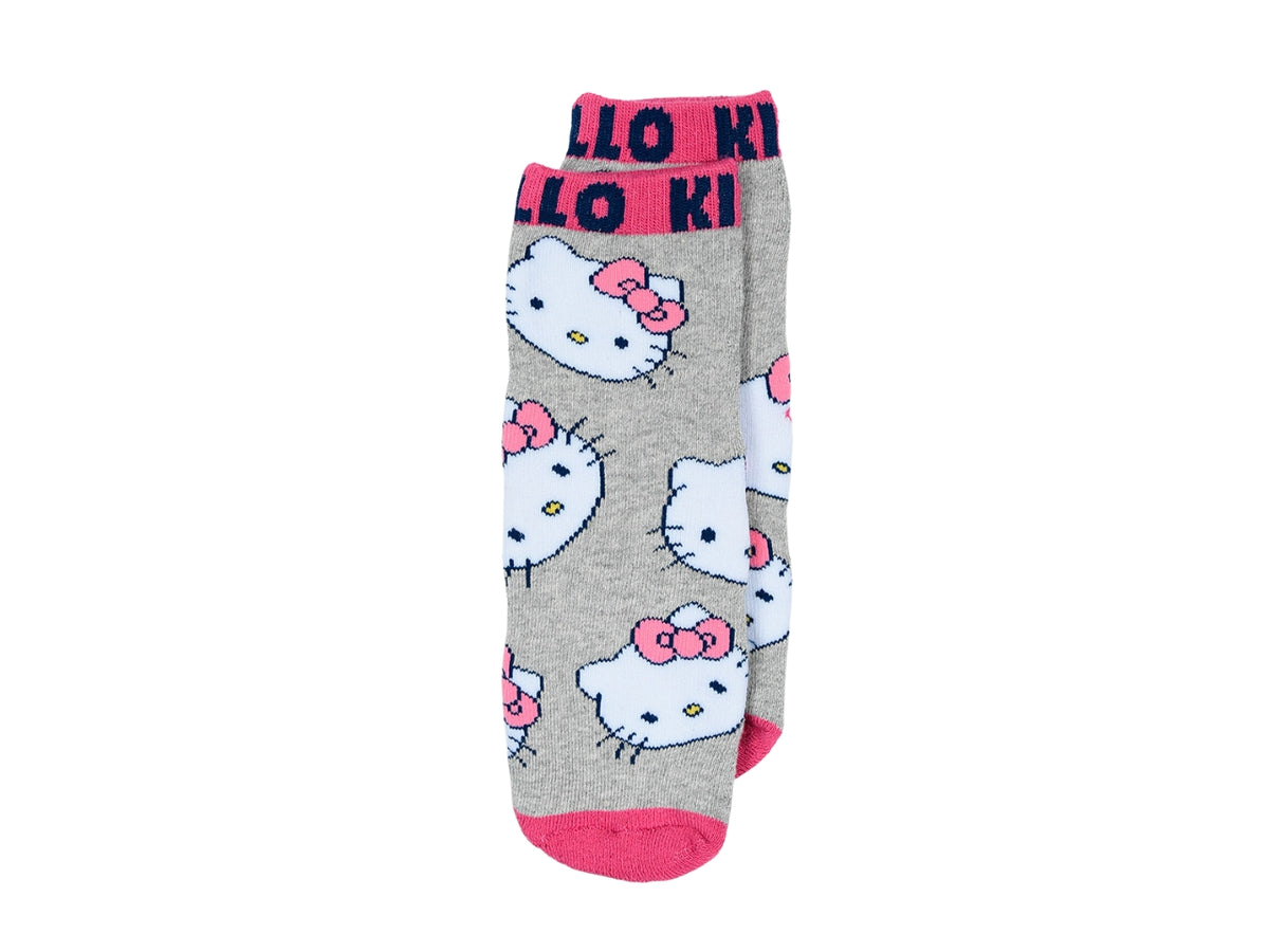 Hello Kitty calzini spugna antiscivolo 31/34 grigio chiaro