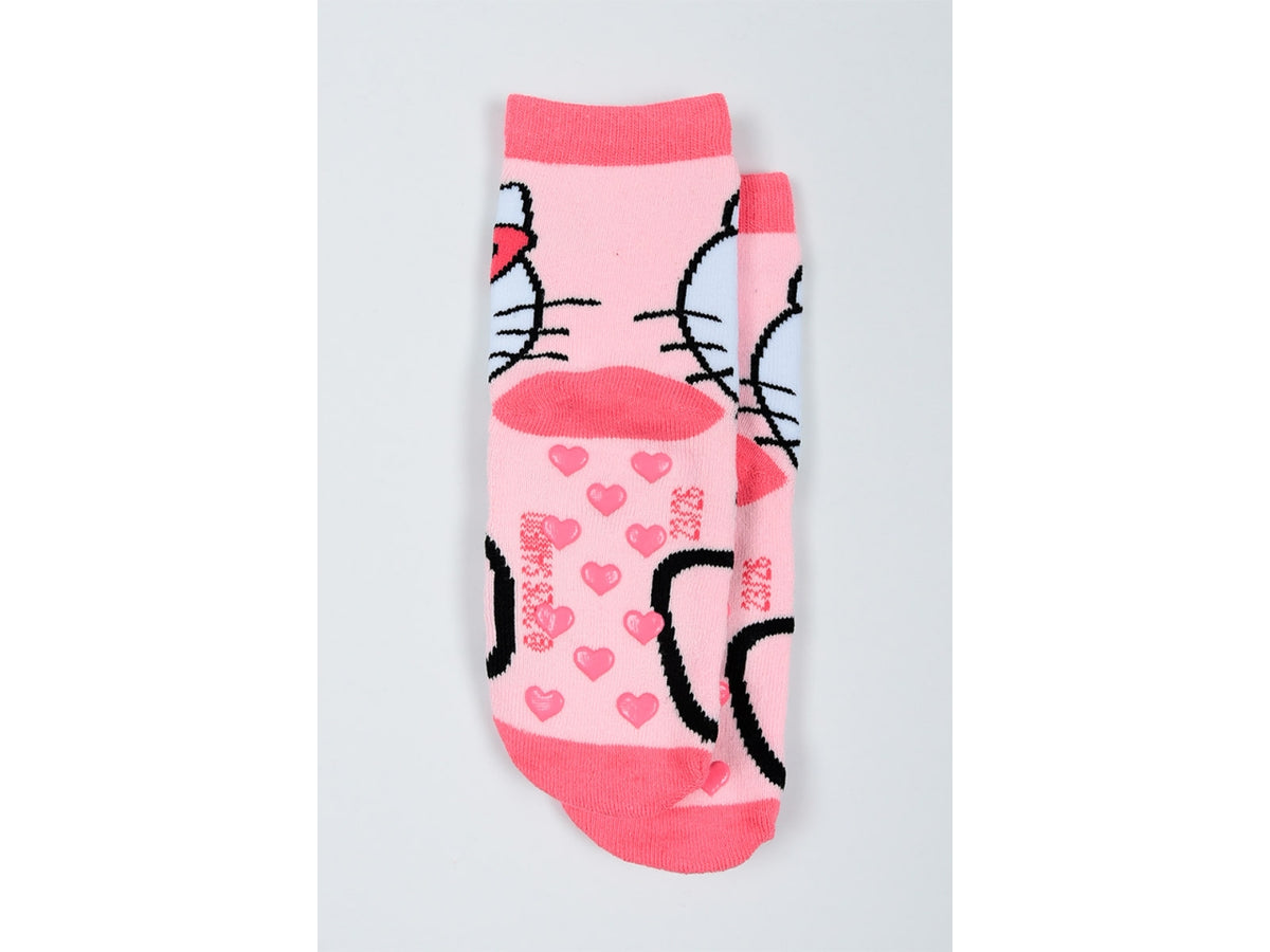 Hello Kitty calzini spugna antiscivolo 27/30 rosa