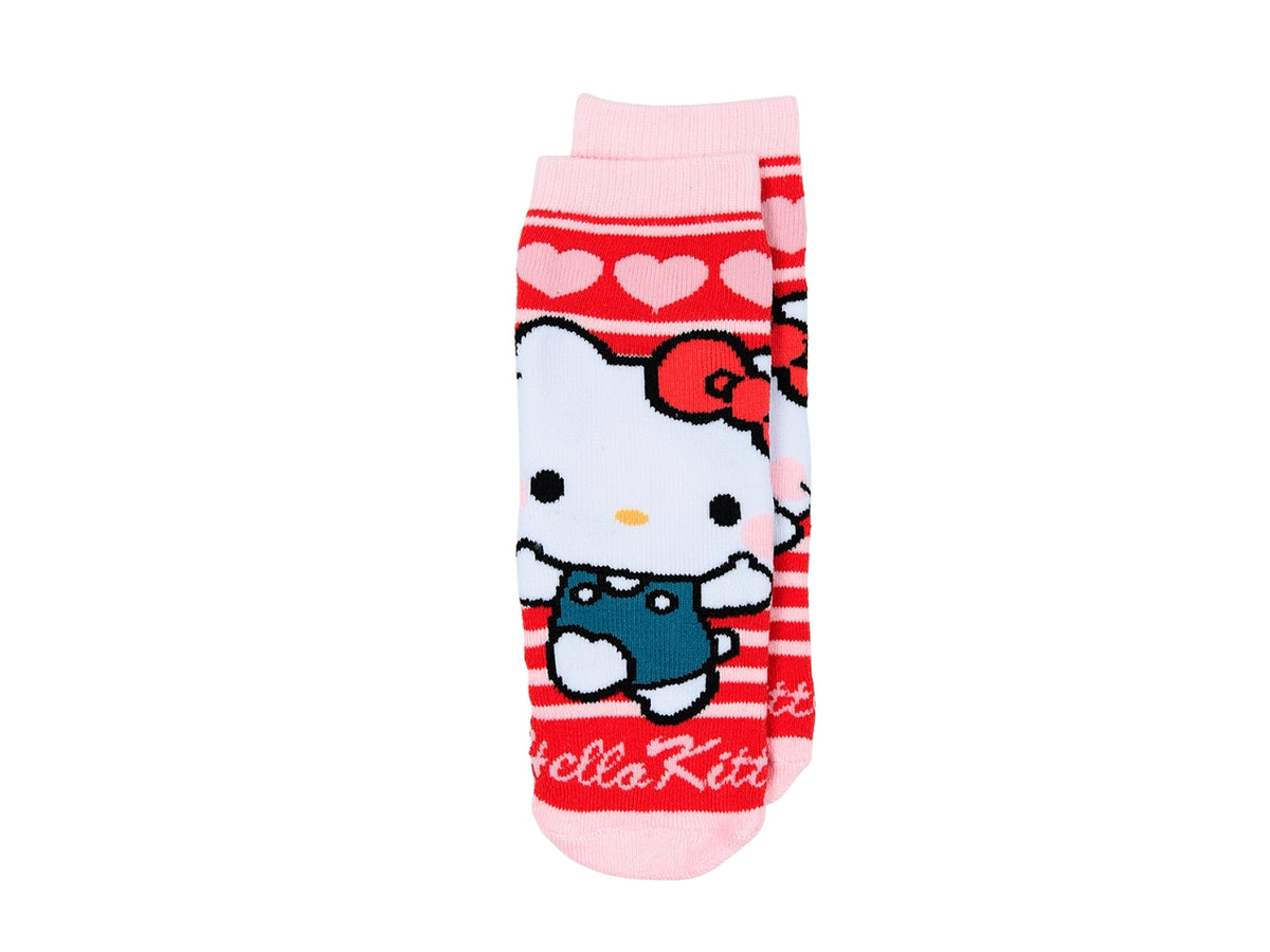 Hello Kitty calzini spugna antiscivolo 27/30 rosso