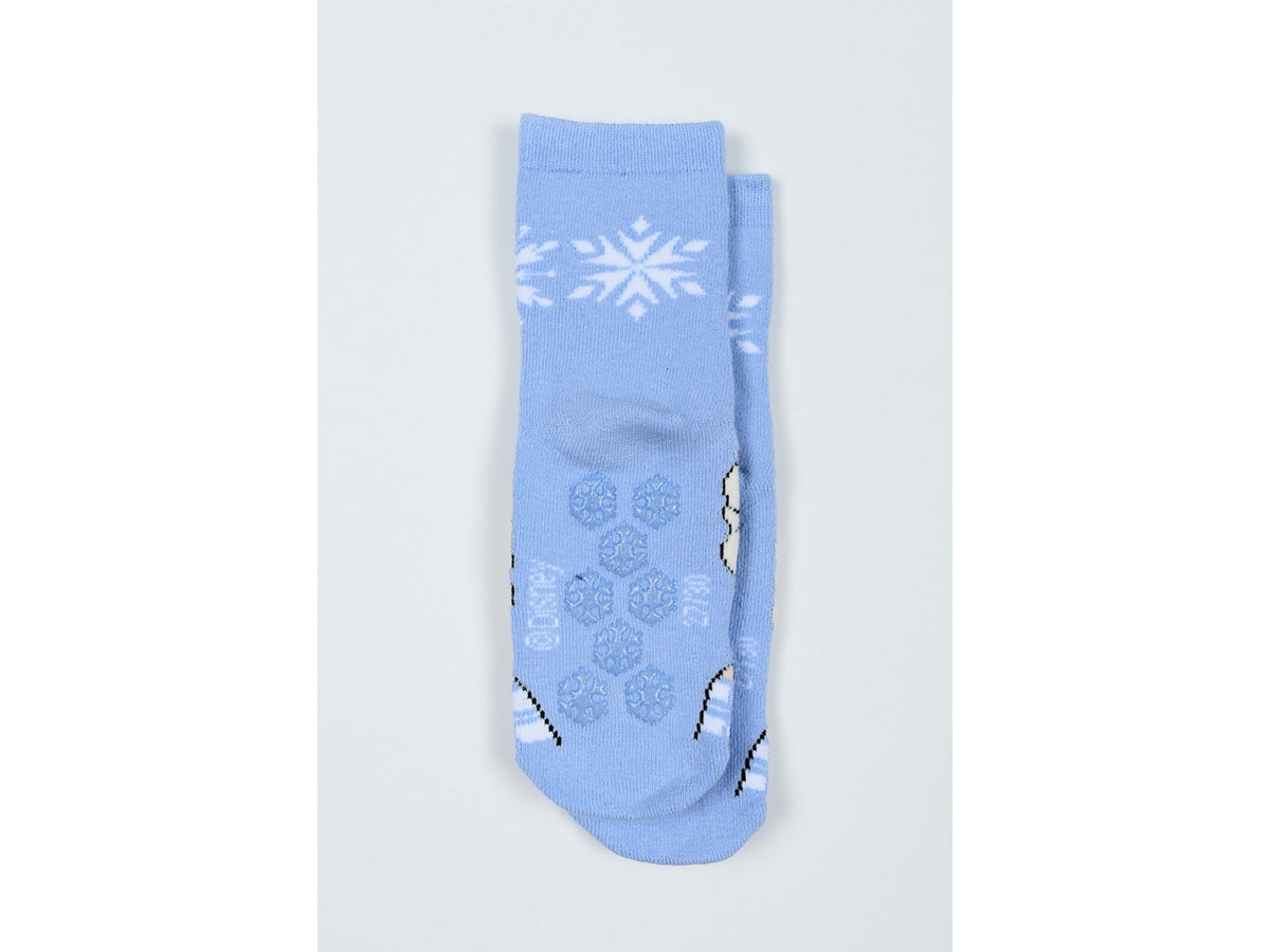 Frozen calzini spugna antiscivolo 31/34 azzurro