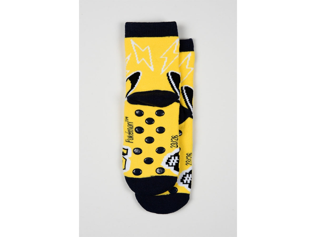 Pokemon calzini spugna antiscivolo 27/30 giallo