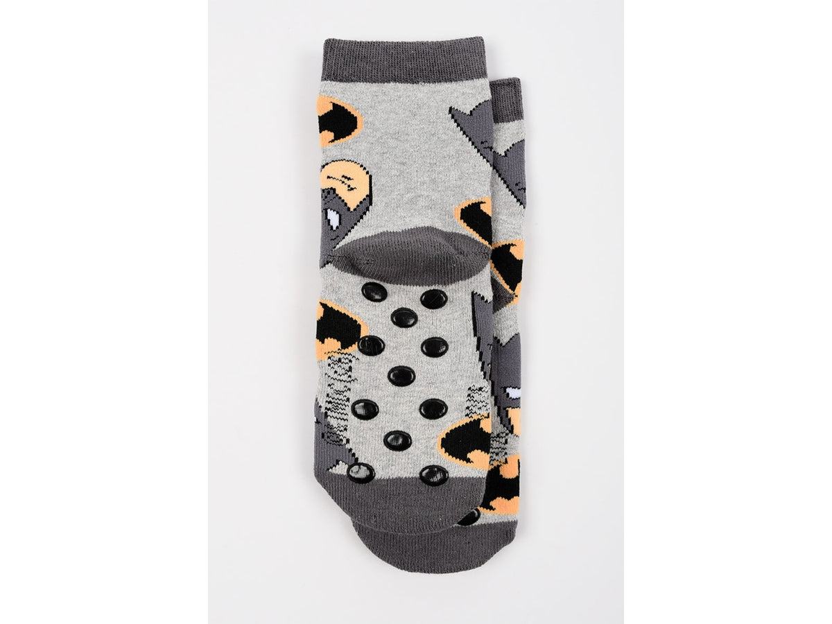 Batman calzini spugna antiscivolo 23/26 grigio chiaro
