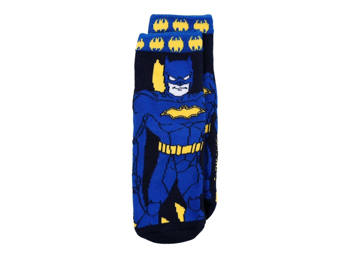 Batman calzini spugna antiscivolo 31/34 blu navy