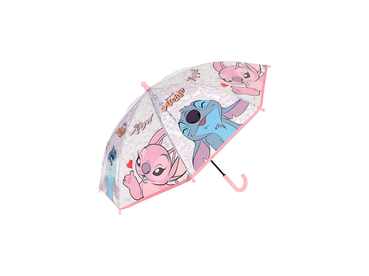 Lilo e Stitch ombrello rosa chiaro