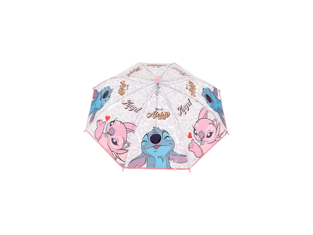 Lilo e Stitch ombrello rosa chiaro