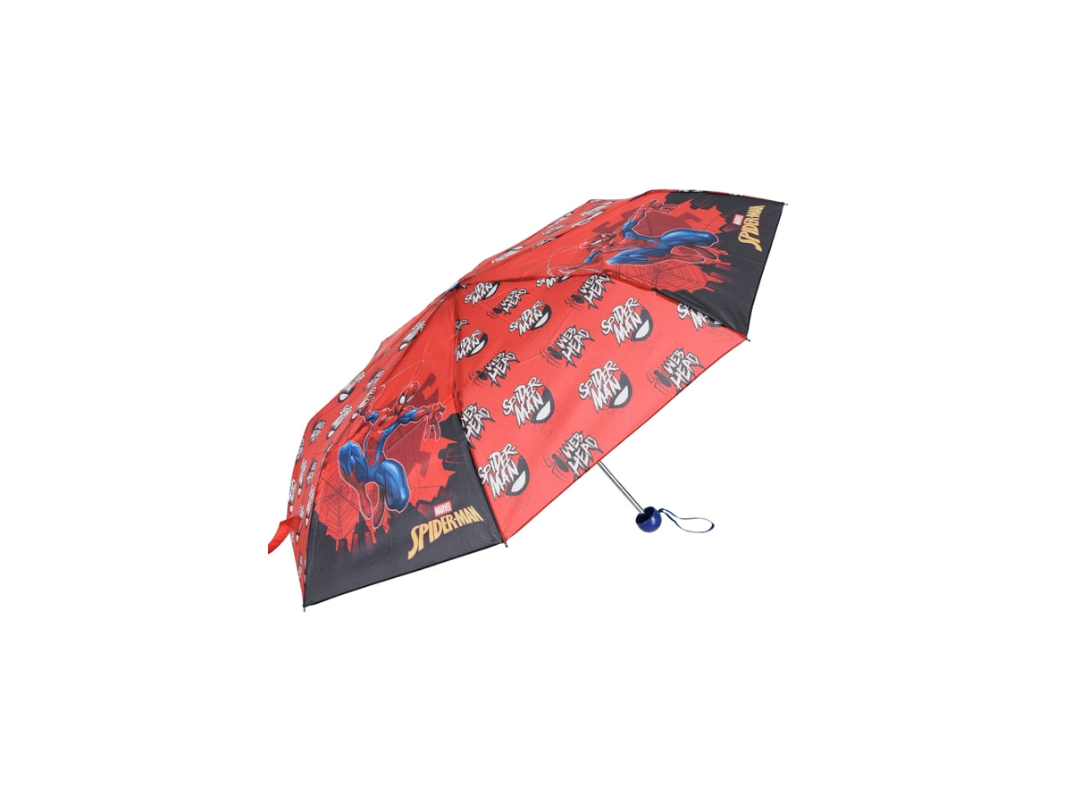 Spiderman ombrello pieghevole rosso