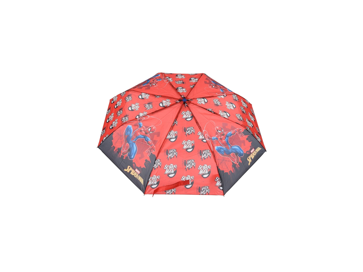 Spiderman ombrello pieghevole rosso
