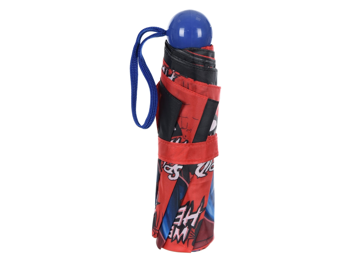 Spiderman ombrello pieghevole rosso