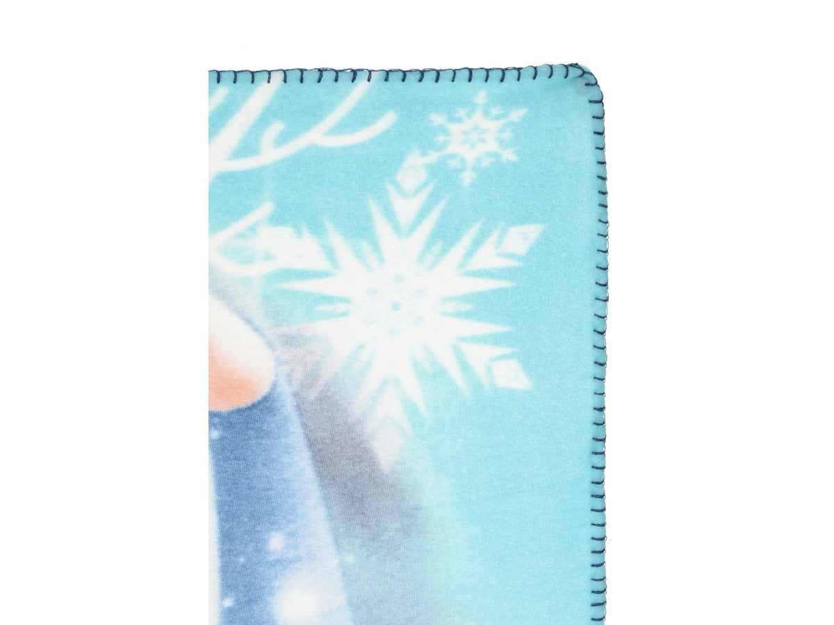 Frozen plaid 100x150cm in pile blu