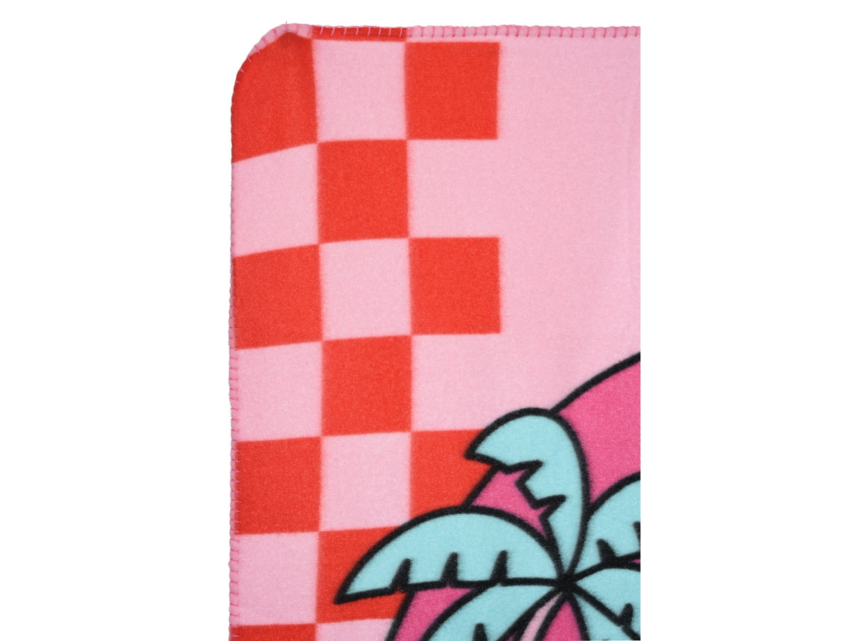 Hello Kitty plaid 100x150cm in pile rosa