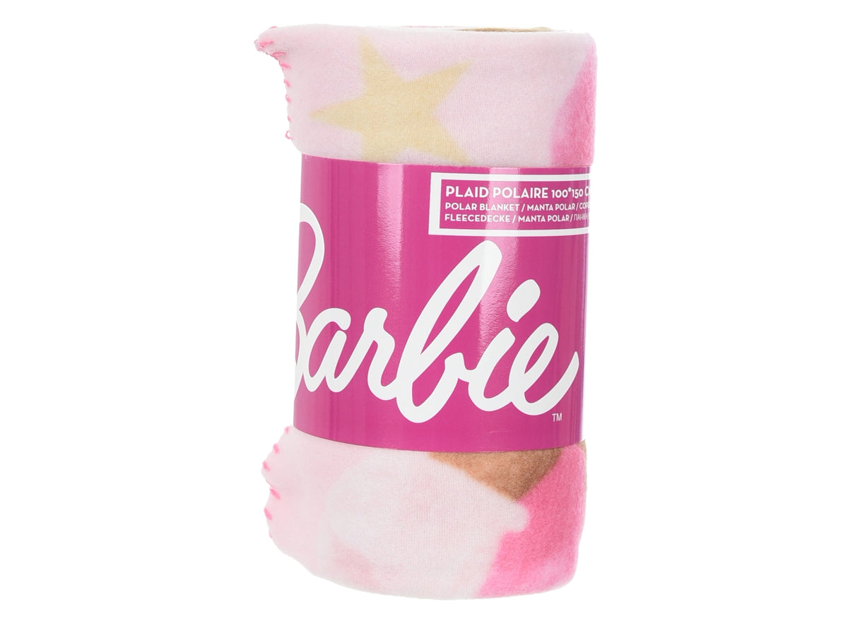 Barbie plaid 100x150cm in pile rosa