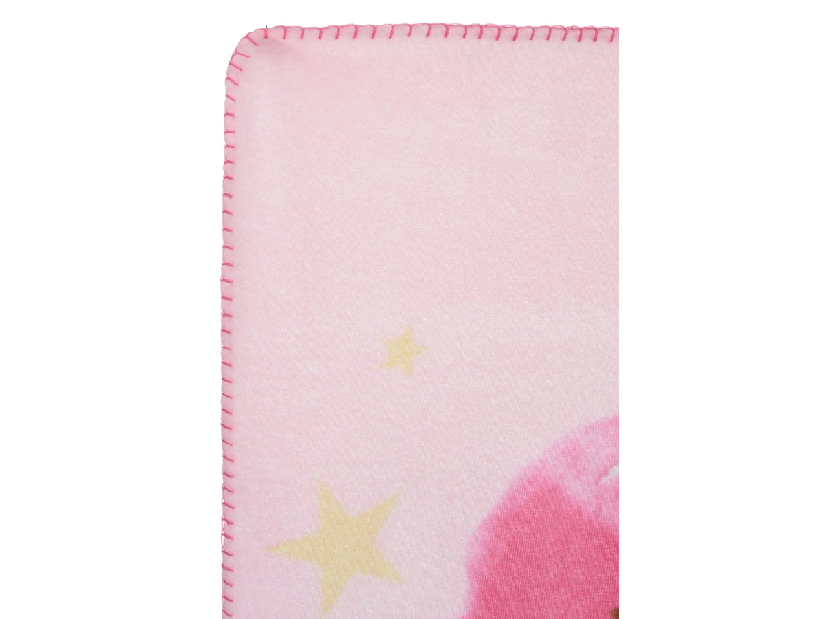 Barbie plaid 100x150cm in pile rosa