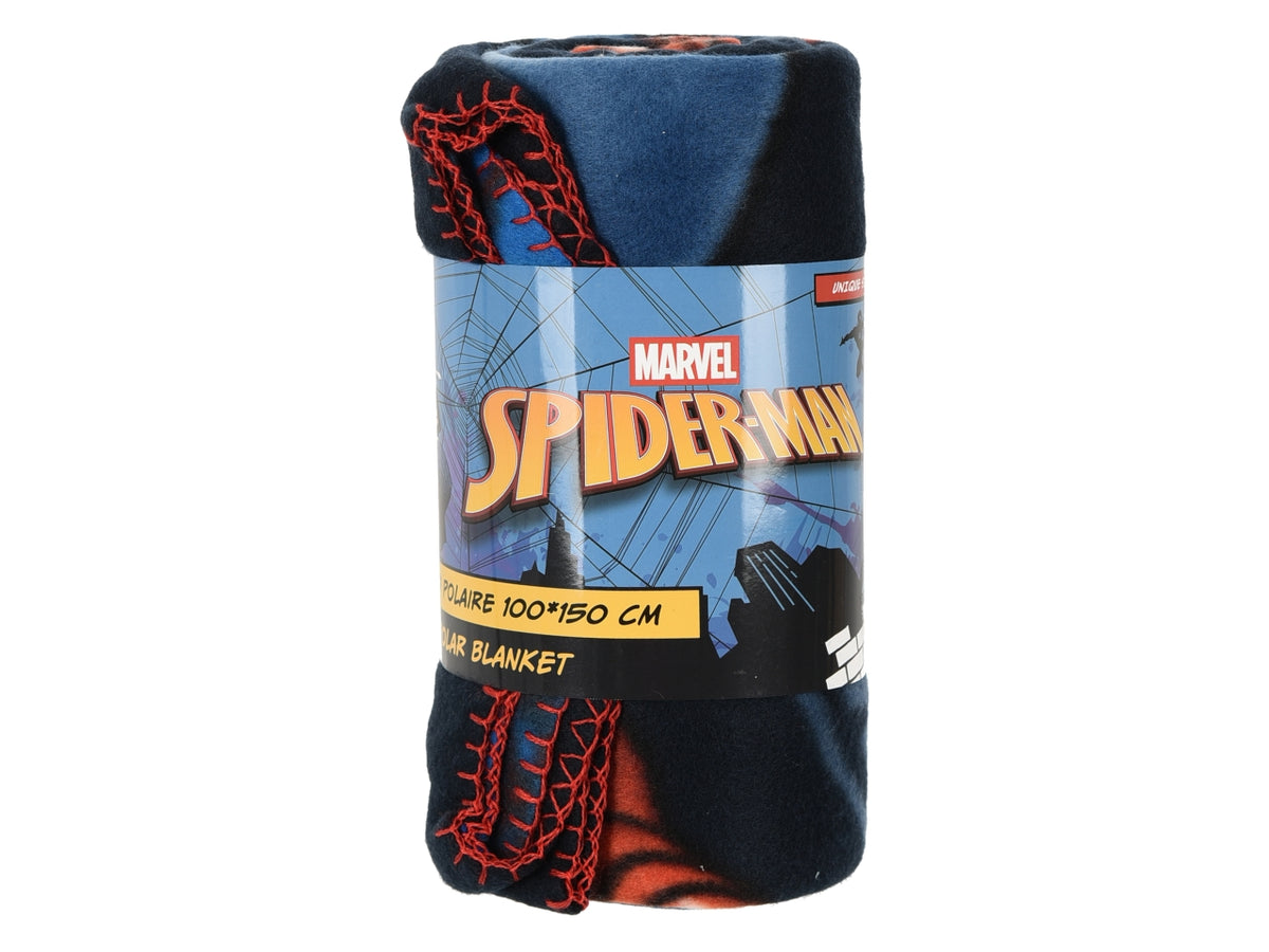 Spiderman plaid 100x150cm in pile rosso