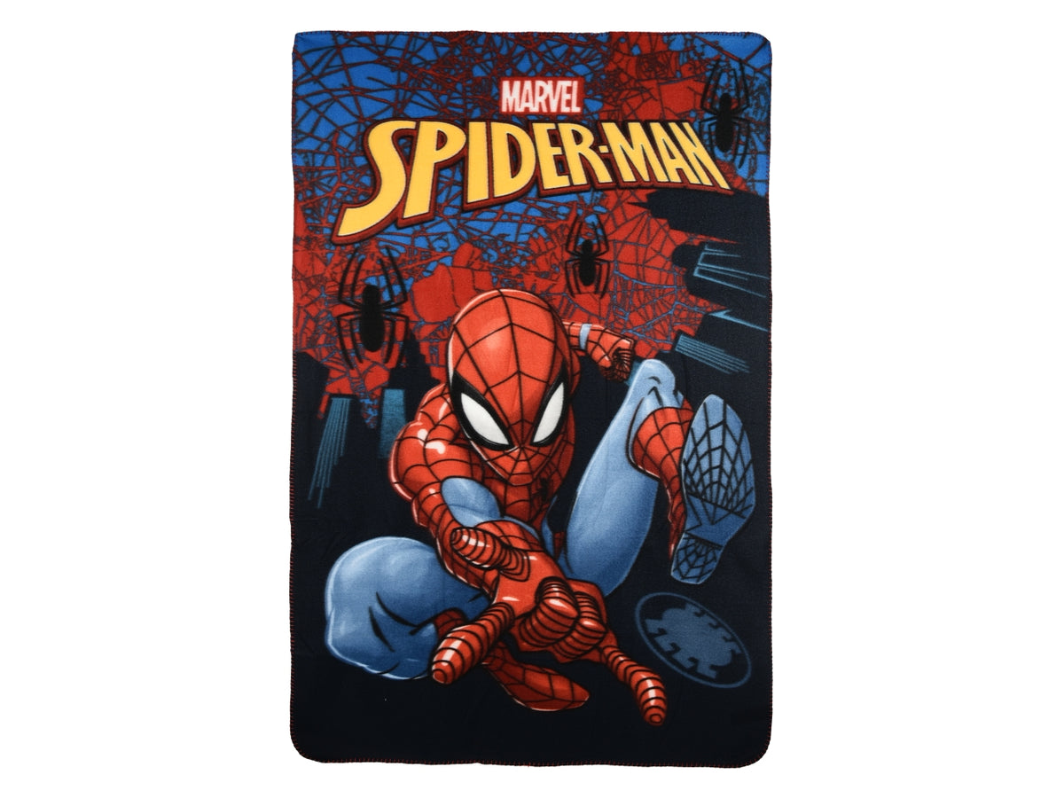 Spiderman plaid 100x150cm in pile rosso