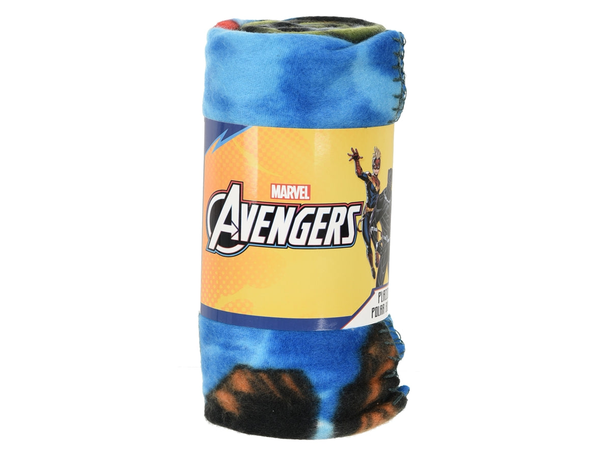 Avengers classic plaid 100x150cm in pile blu