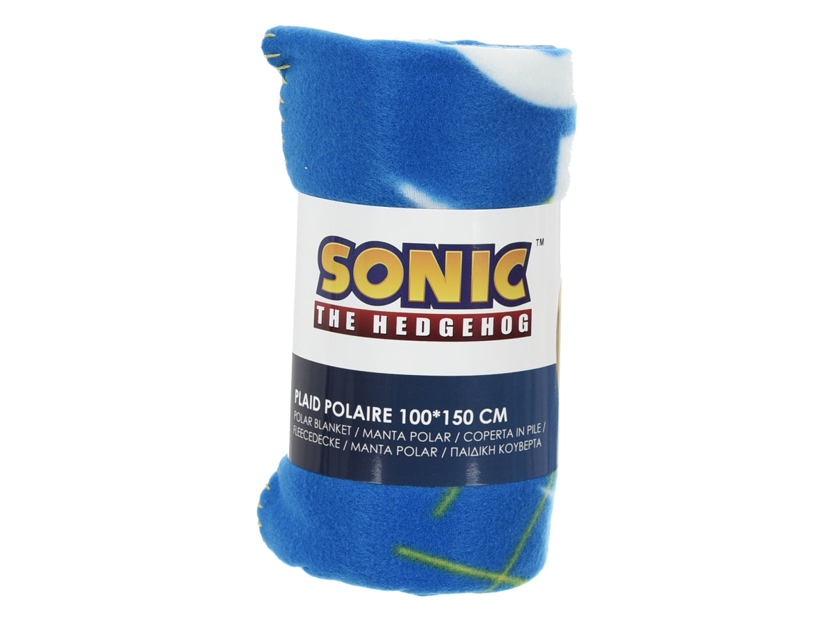 Sonic classic plaid 100x150cm in pile blu