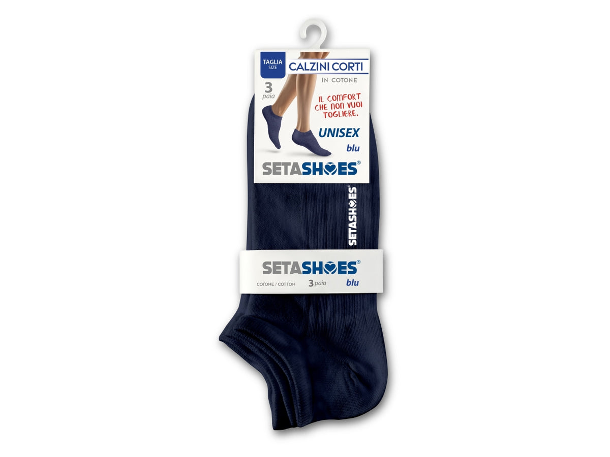 Calzini unisex set 3pz tg.35/38 blu