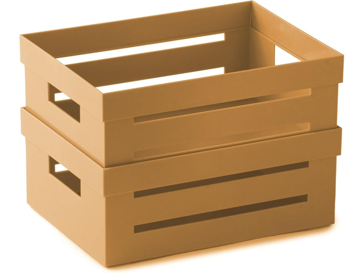 Ambiente storage box cassetta multiuso 2lt senape