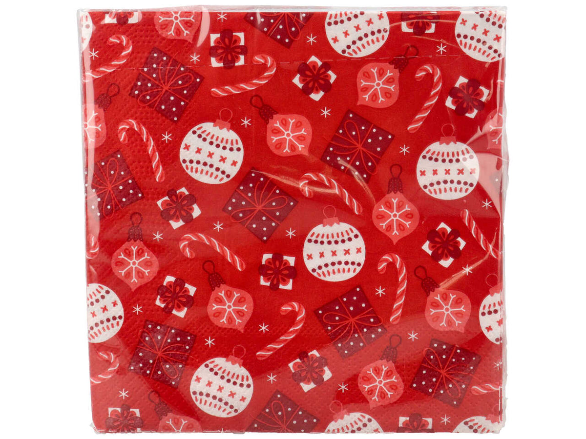 Tovaglioli 33x33cm 20 pezzi christmas candy