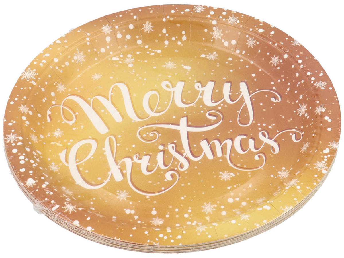Piatti dessert 10 pezzi golden stars