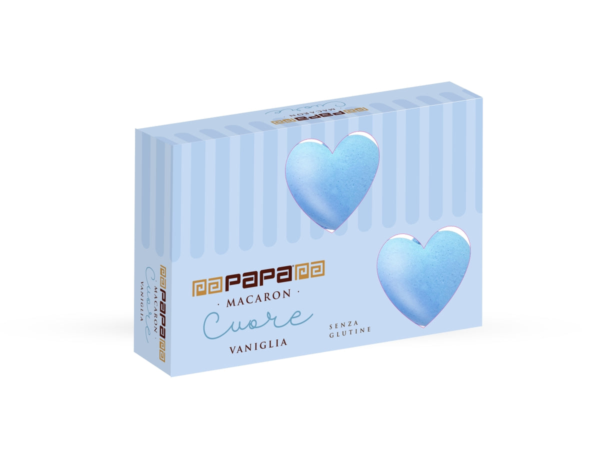 Papa macaron cuore vaniglia cele.6pz 78gr