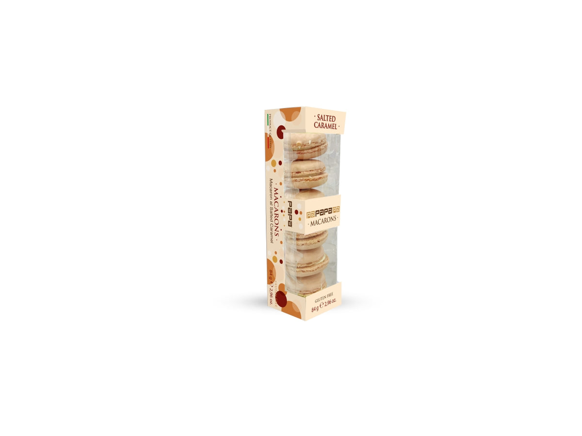 Papa macaron caramello salato 6pz 84gr