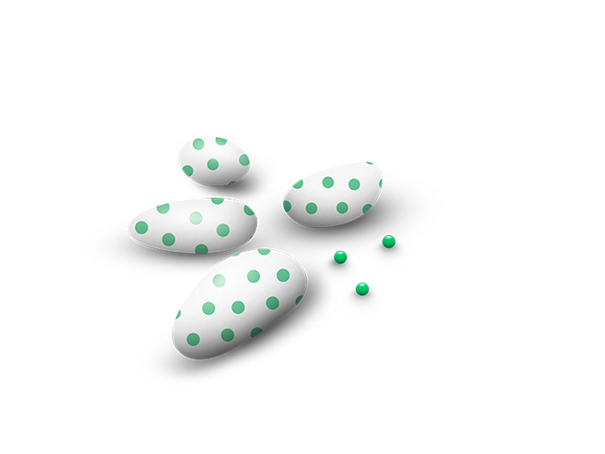 Papa cofanetto al cioccolato pois verde 500gr