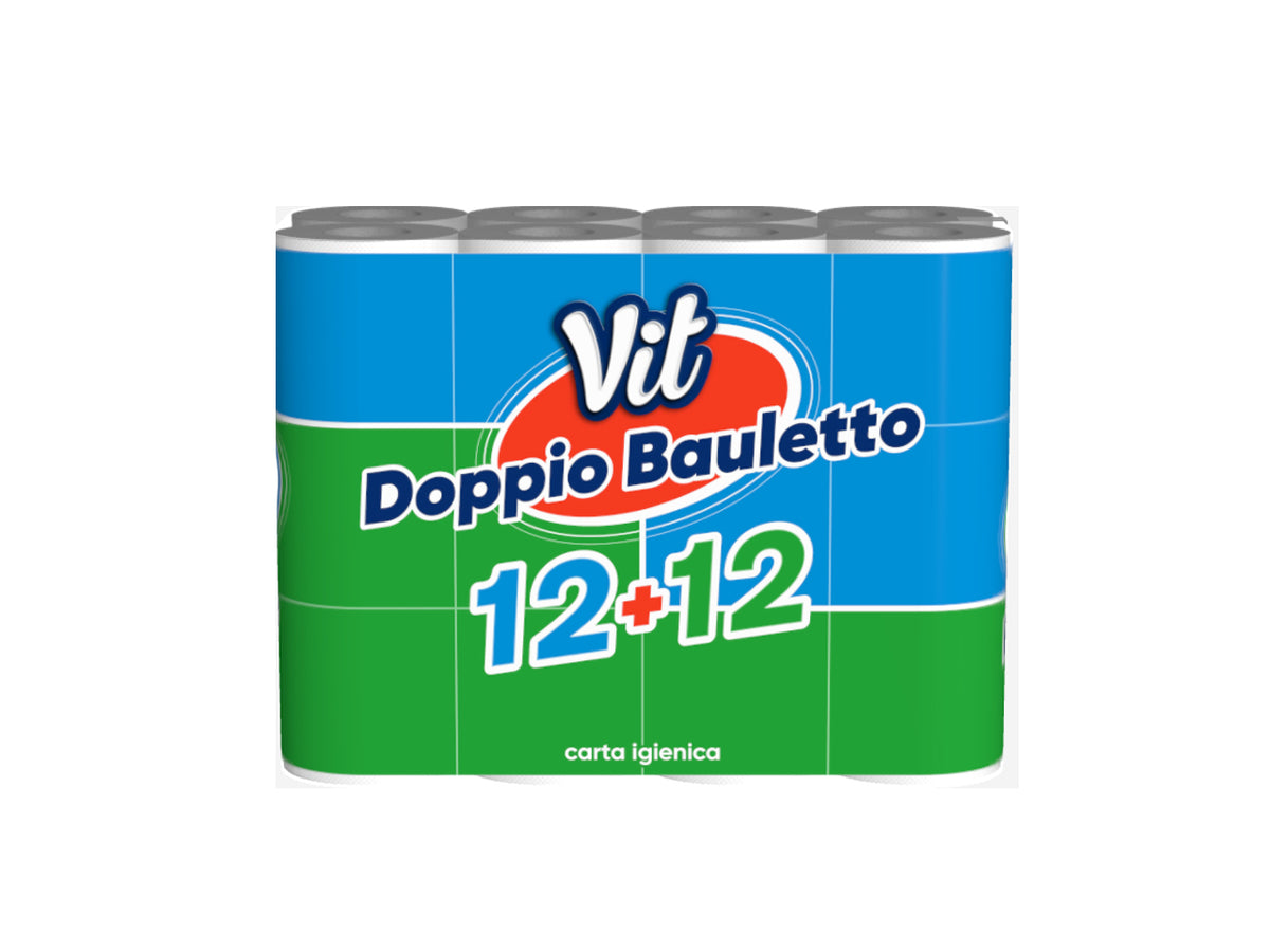 Vit Doppio Bauletto carta igienica 2 veli confezione da 24 rotoli $