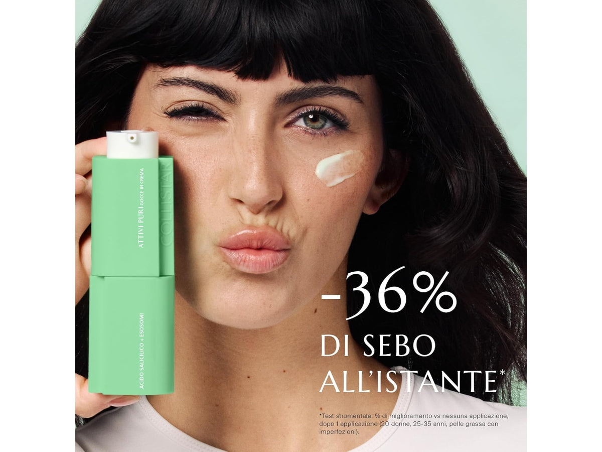 Collistar attivi puri gocce in crema acido salicilico + esosomi 30ml