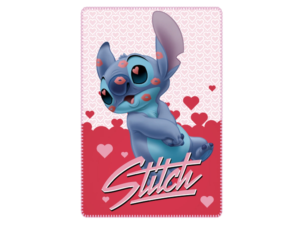 Lilo e stitch plaid 100x150cm rosa