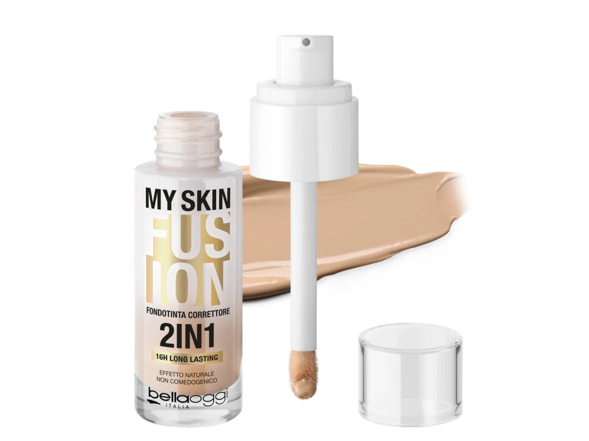 Bellaoggi my skin fusion foundcealer, fondotinta correttore nÂ° 03Y tawny