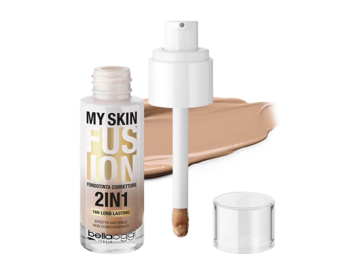 Bellaoggi my skin fusion foundcealer, fondotinta correttore nÂ° 04W warm neutral