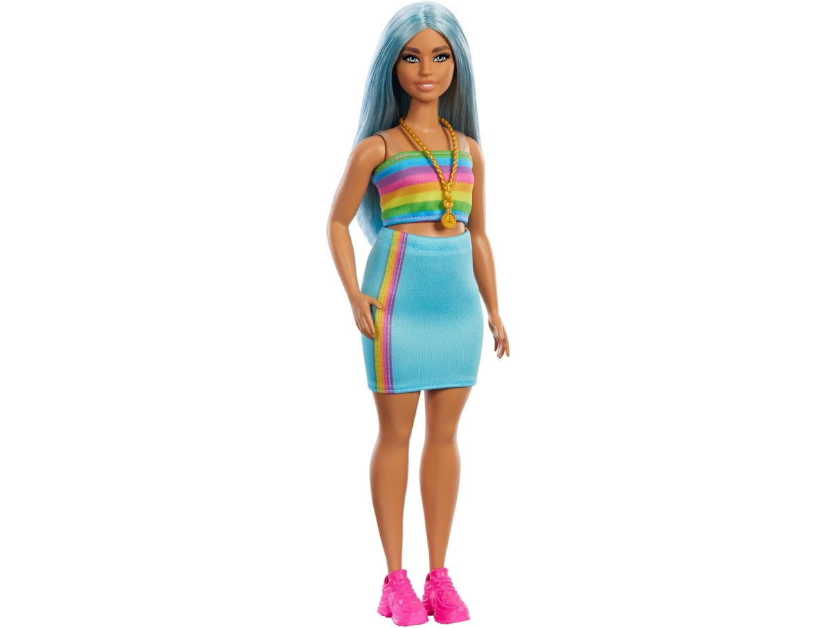 Barbie fashion con capelli blu