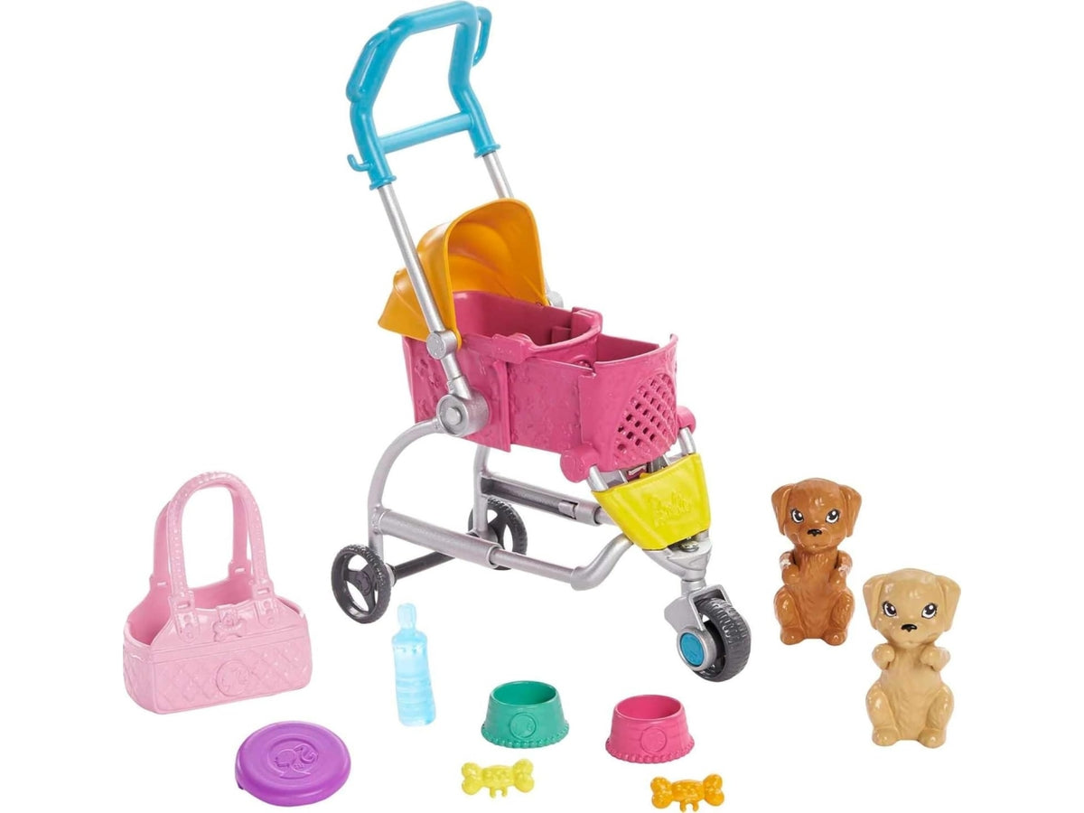 Barbie stroll'n play pups doll