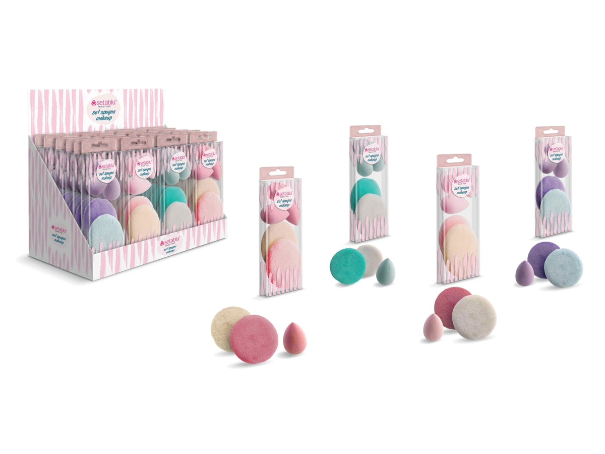 Spugnette makeup set da 5 spugnette vari colori