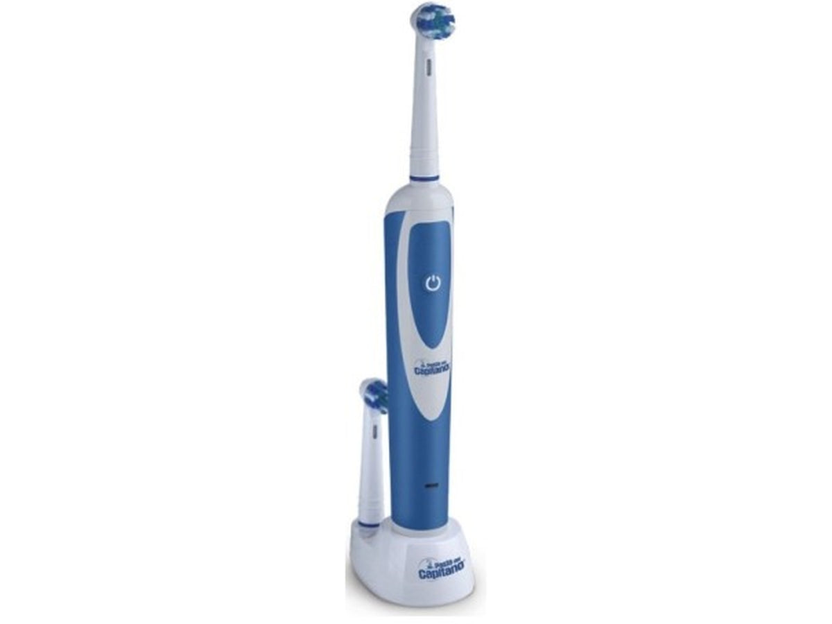 Pasta del Capitano spazzolino elettico ricaricabile con testine compatibili Oral B