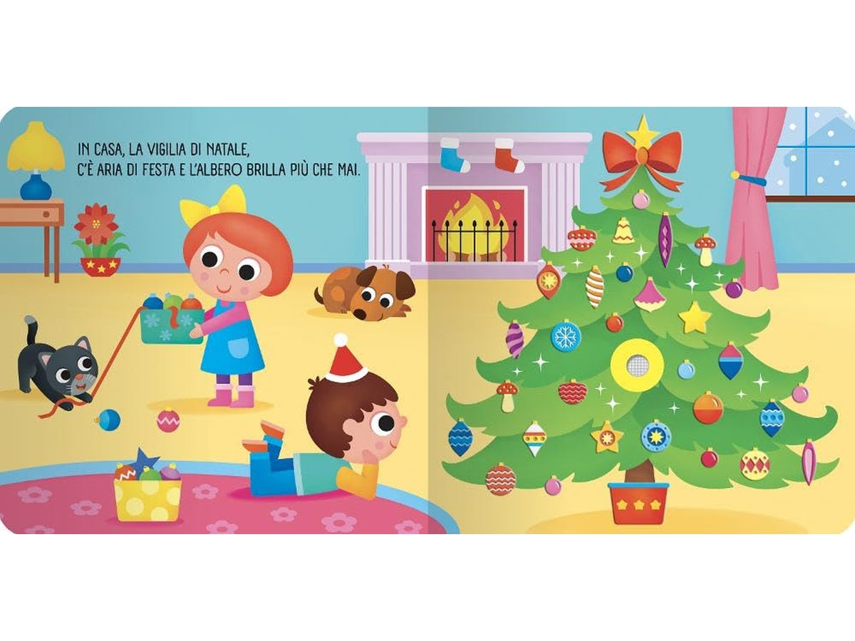 Libro di natale tattile sonoro