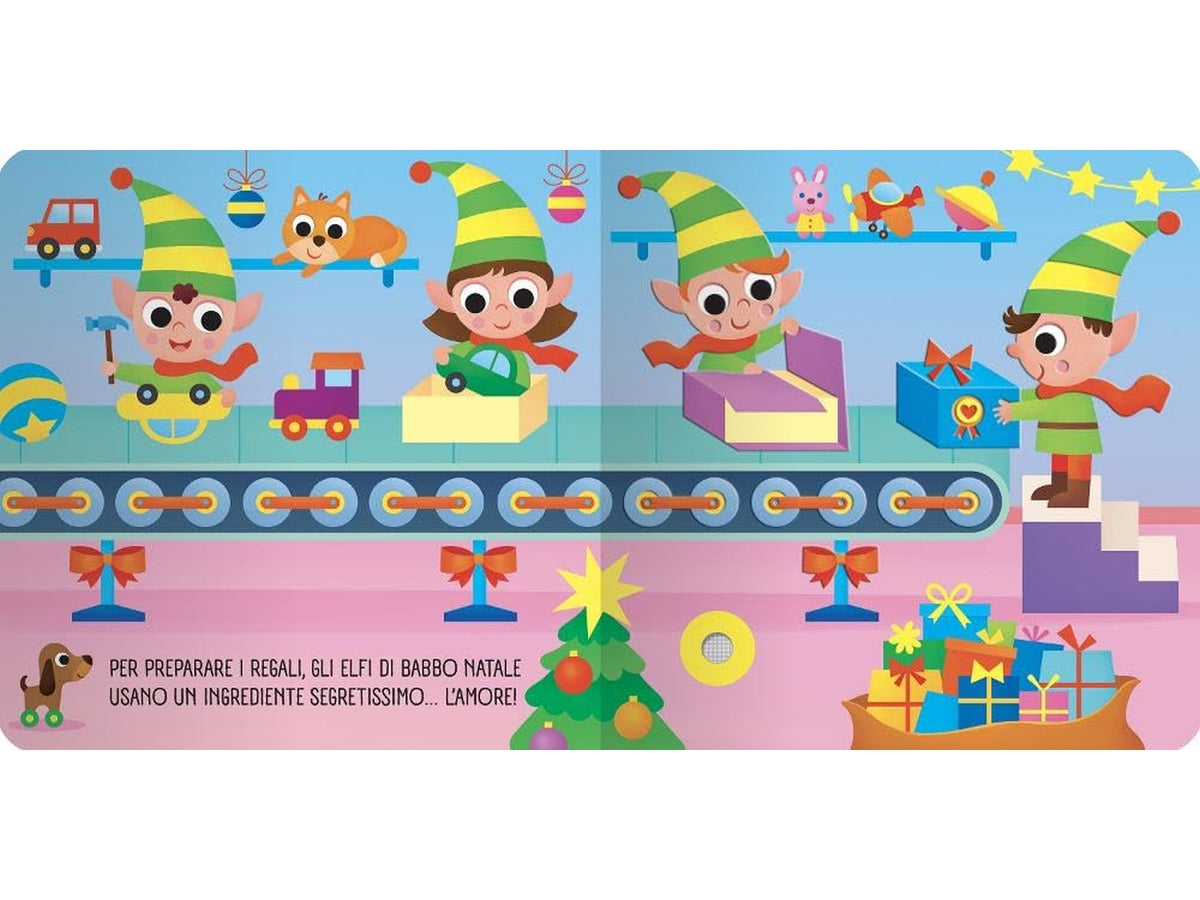 Libro di natale tattile sonoro