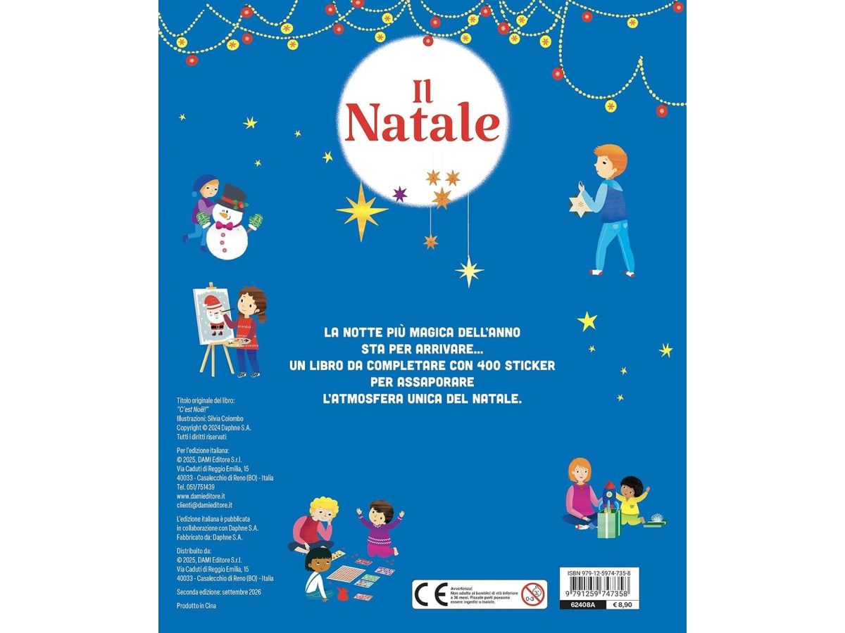 Libro il natale con 400 sticker