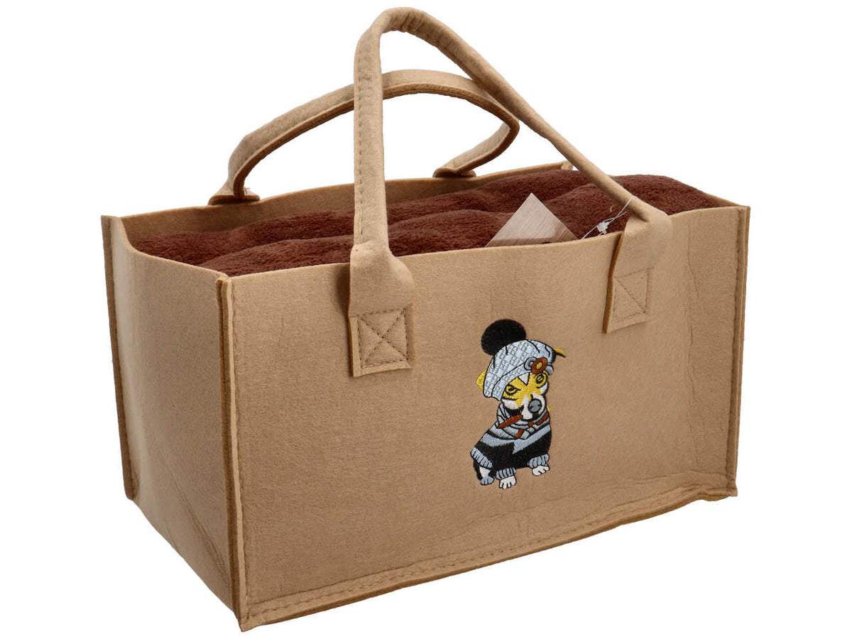 Plaid matrimoniale con borsa