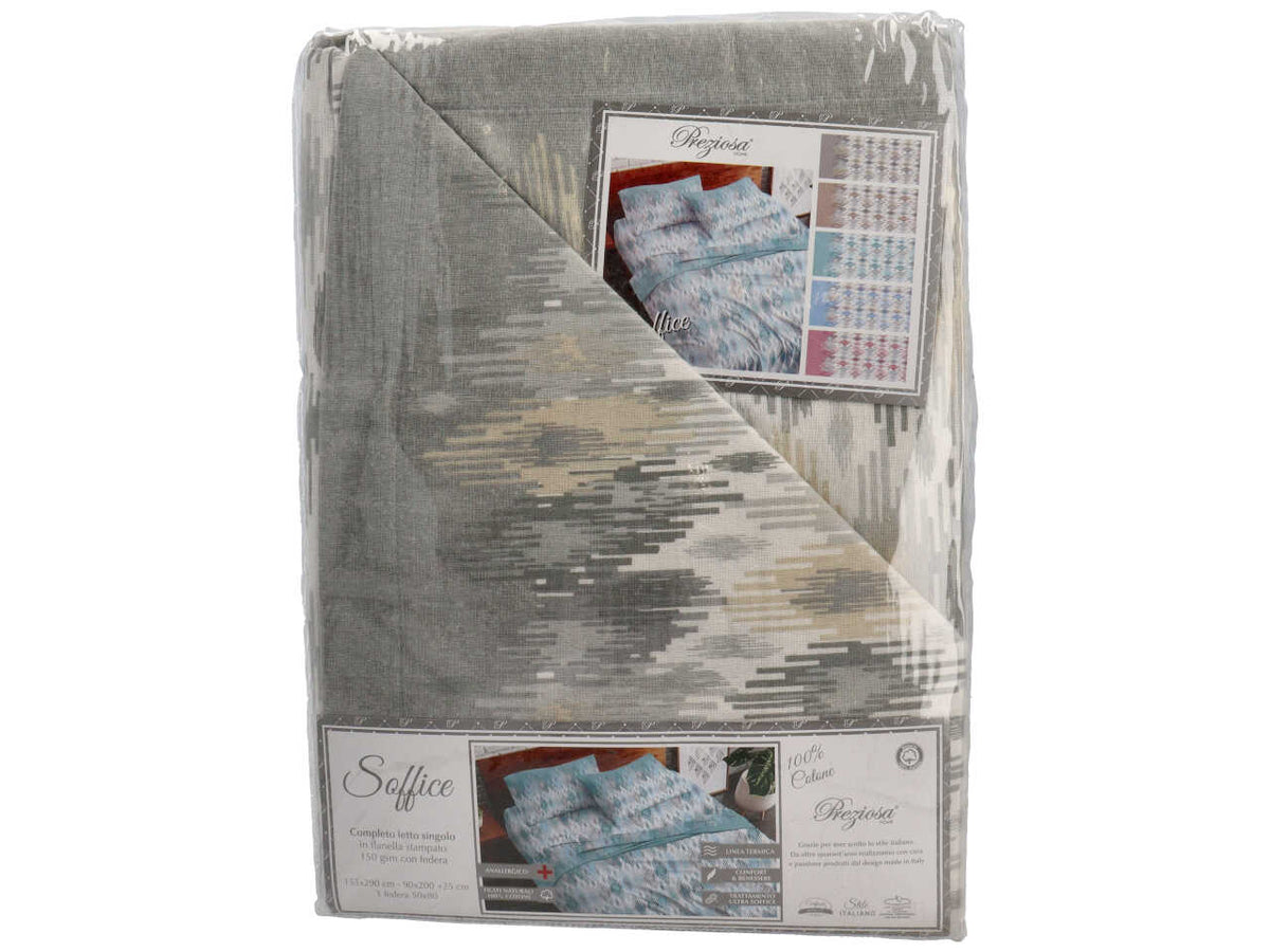 Completo letto flanella 1 posto