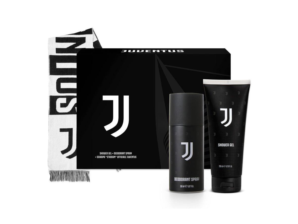 Juventus gift set sciarpa + deo 150ml + shower gel 200ml