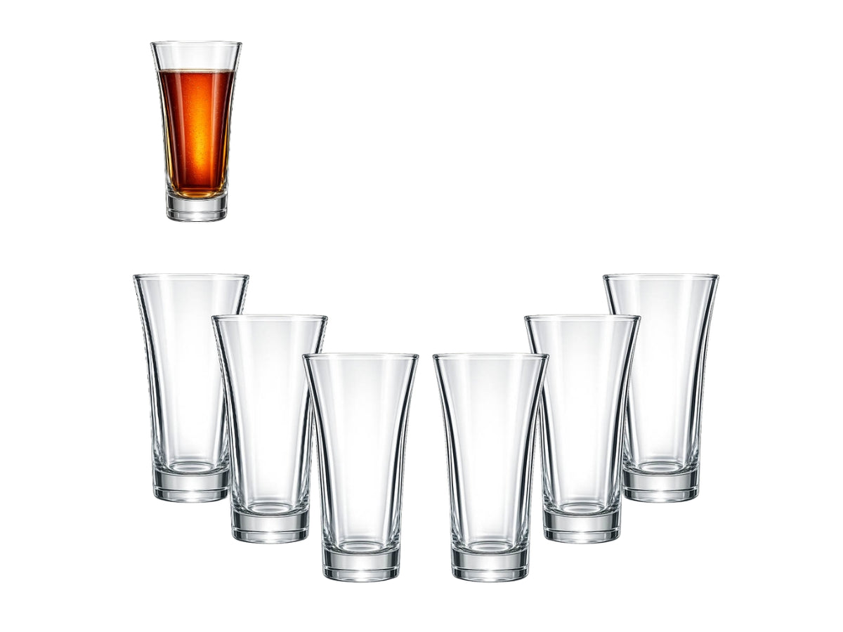 Set 6 bicchieri liquore trasparenti 70ml