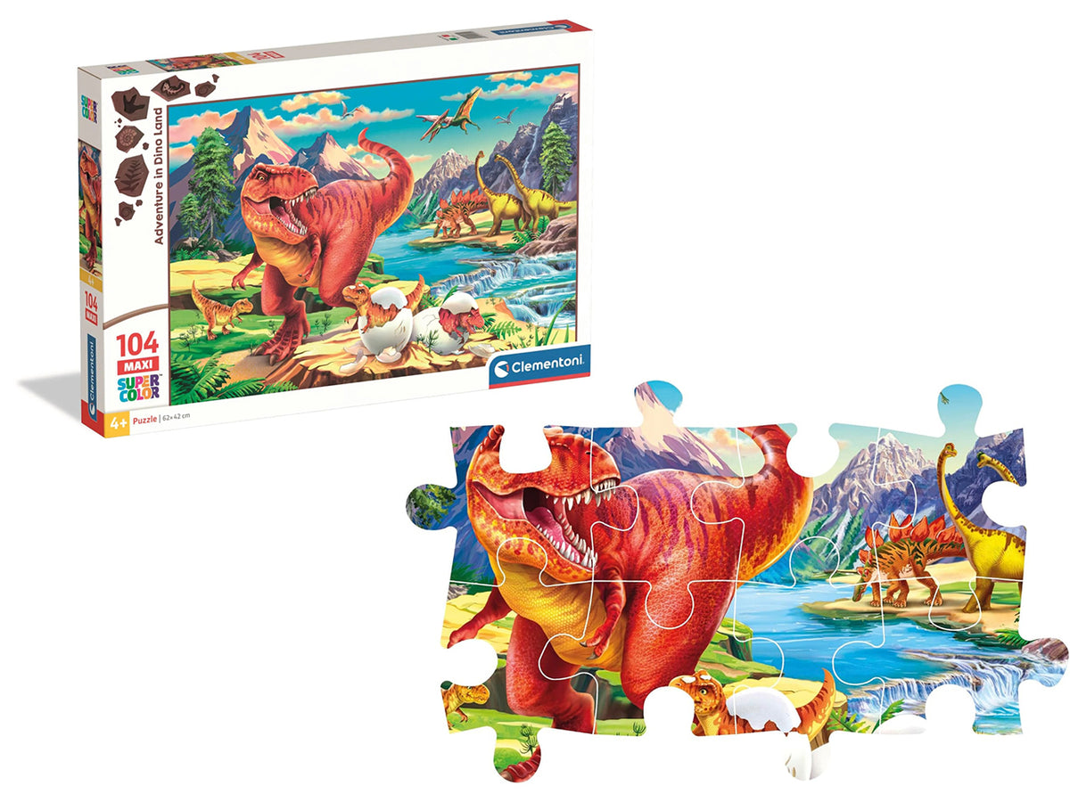 Puzzle 104 maxi dinosauri