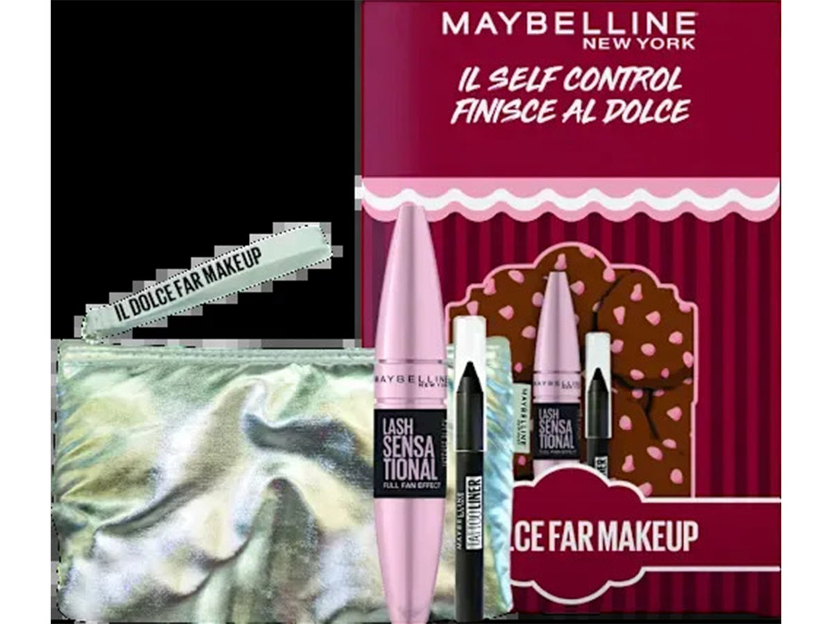 Maybelline new york confezione regalo ciglia+mini